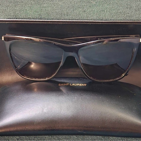 Saint Laurent Dark Tortoise Sunglasses - Picture 1 of 12